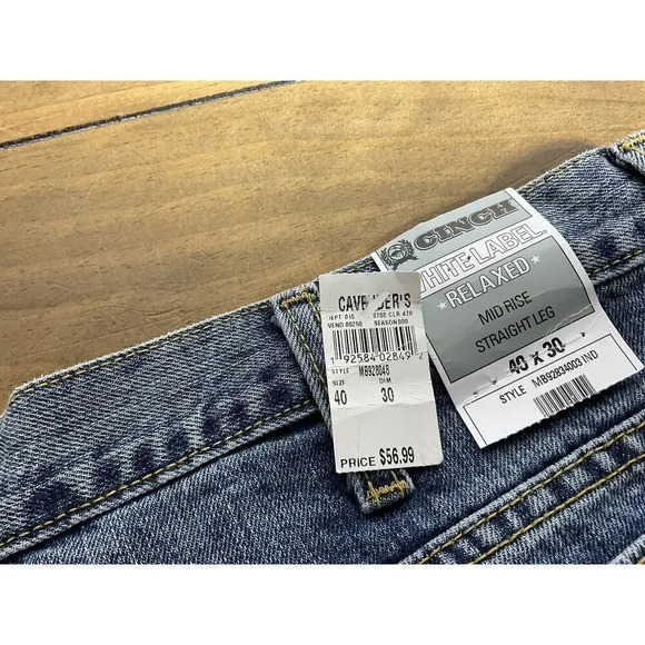 Cinch White Label Mid Rise Straight Leg Jeans Mens Size 40x30 Western Cowboy NWT - Picture 11 of 14